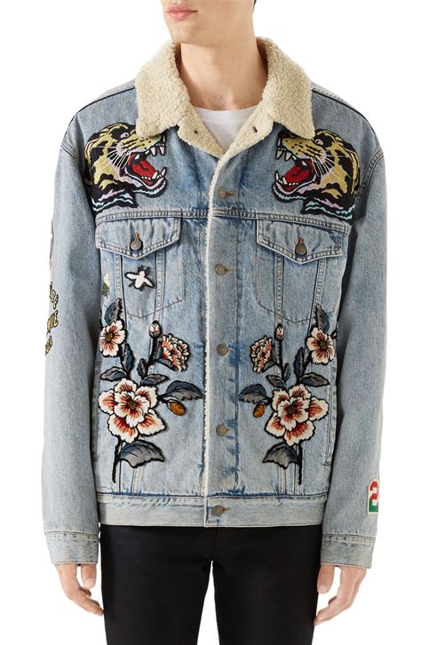 california gucci jean jacket|genuine gucci denim jacket.